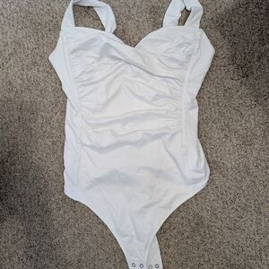 Abercrombie Soft White Bodysuit
